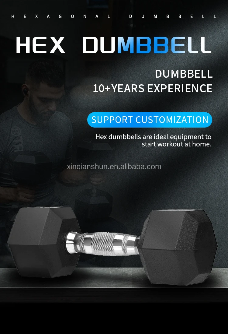Factory Direct Selling Hexagonal Dumbbell Set With Rack 10kg 20kg 30kg