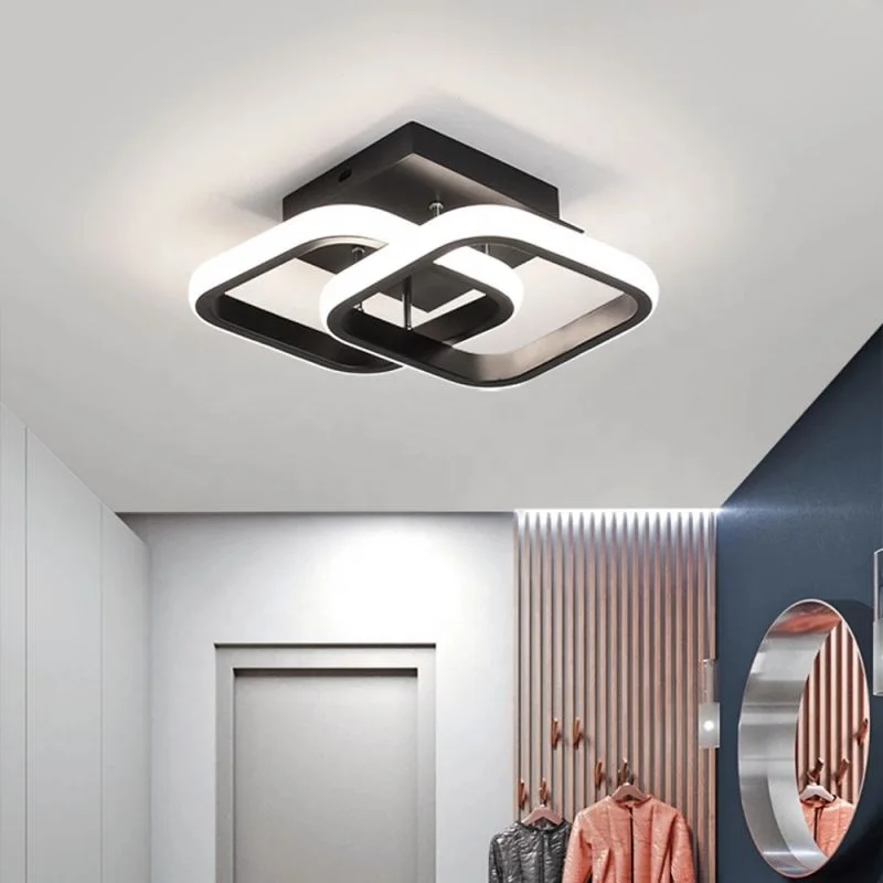 Surface Mounted Iron LED Ceiling Lamps for Balcony Corridor Bedroom Dining Room Studyroom Hall Indoor Home Lights
