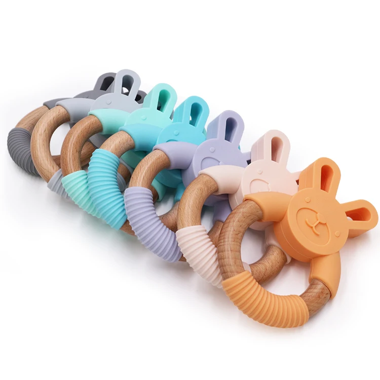 Personalized Teething Toy|First Christmas Personalised Bunny Teether Baby Gift 