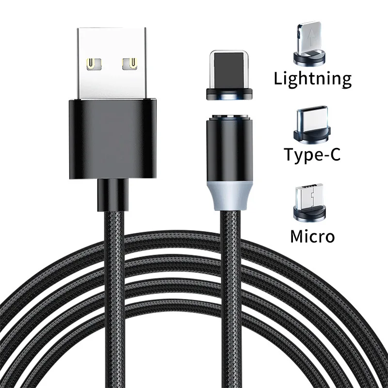 Заводская цена 3 в 1 USB для Android Type-c LN м 2 Магнитный USB-кабель зарядки и передачи данных мобильного