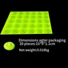 Grass green granules, 30 per sheet