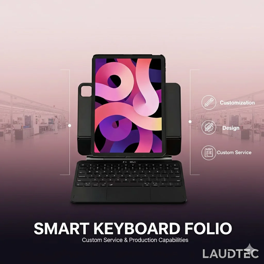 Type-C Magic Keyboard for iPad 13Inch Air Detachable Backlit Keyboard with Multi-Function Cover Wholesale OEM/ODM/Private Label