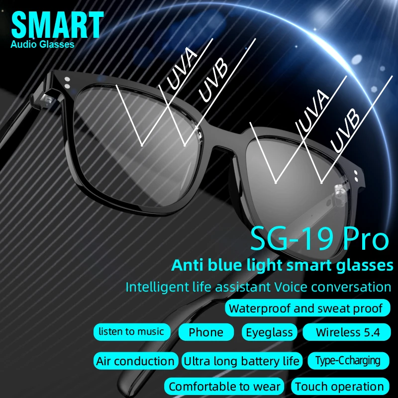 3-in-1 Smart Sunglasses with TWS Earphones
