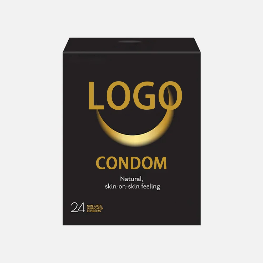 Customized Logo Card Paper Boxes for Personal Care Packaging Size Condom Size