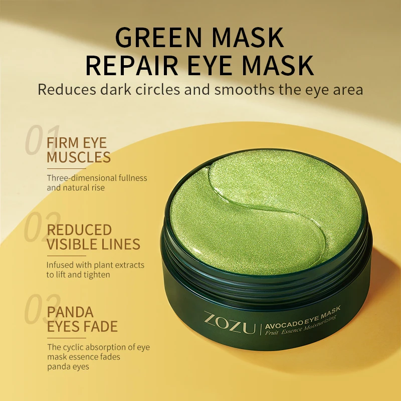 ZOZU Natural Avocado Premium Collagen Eye Patches
