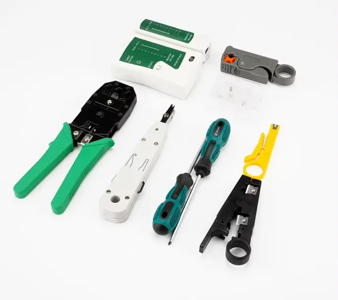 Computer Network Repair Tool Kit Lan Utp Screwdriver Wire Stripper Rj45 Connector