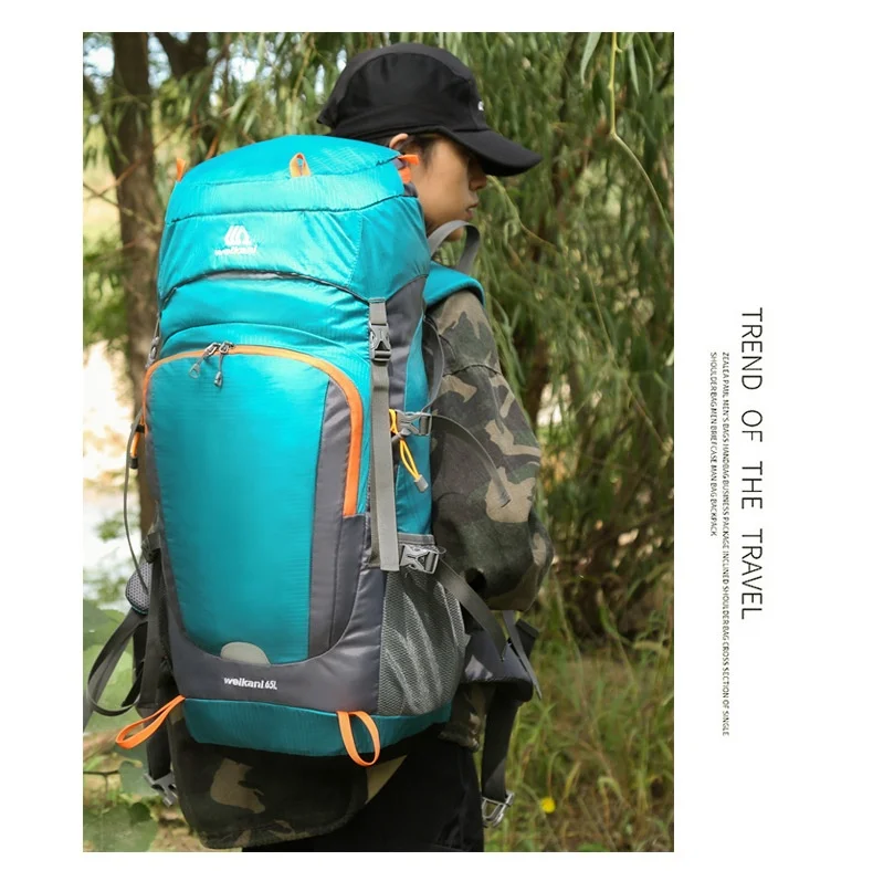 65L Waterproof Hiking Backpack - Ideal for Outdoor Travel