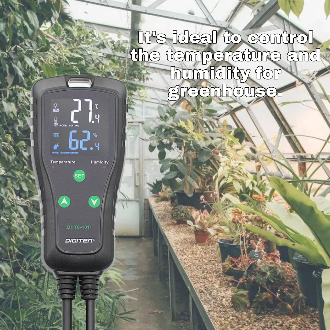 Temperature Humidity Regulator Outlet Plug-in Thermostat Reptile Humidity Controller Greenhouse