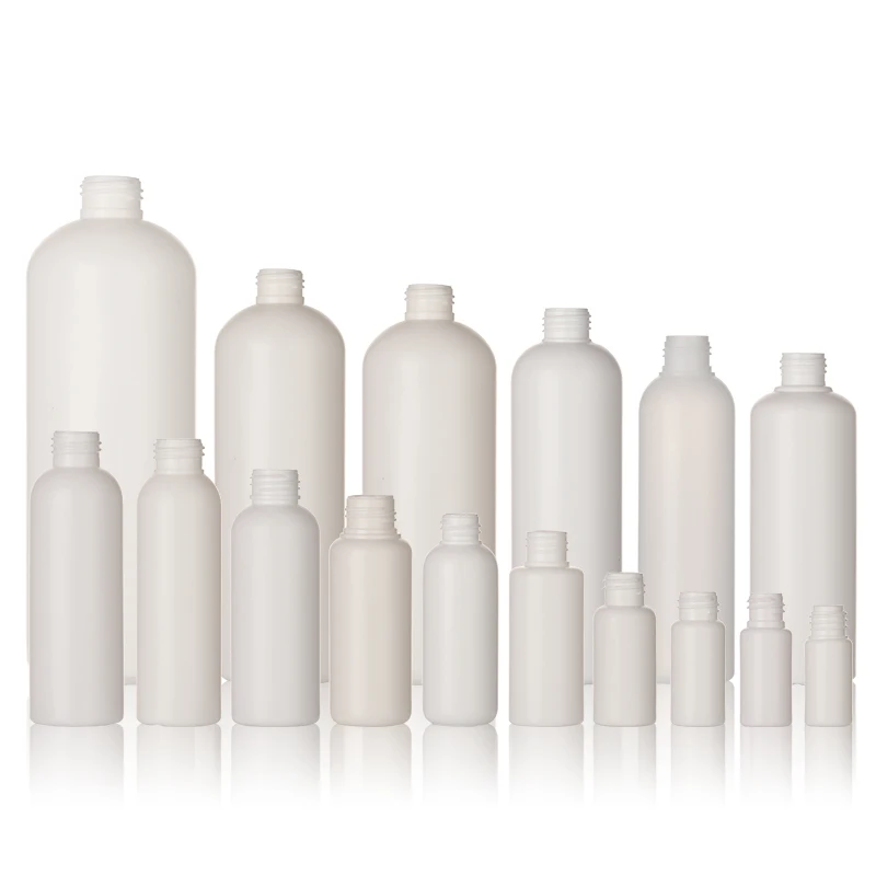 Factory Sell HDPE Plastics Bottle Screw Cap 30ml 50ml Plastic Bottle Wholesale Custom Empty Round Shoulder Bottle