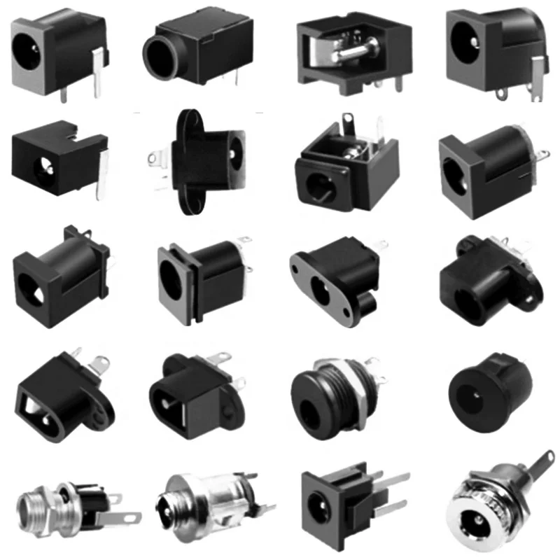 Dc007b Large Current Dc Socket Dc007b 10a Dc Jack 5521 5525 55 21 25 5.5x2.1/2.5 Mm Dc