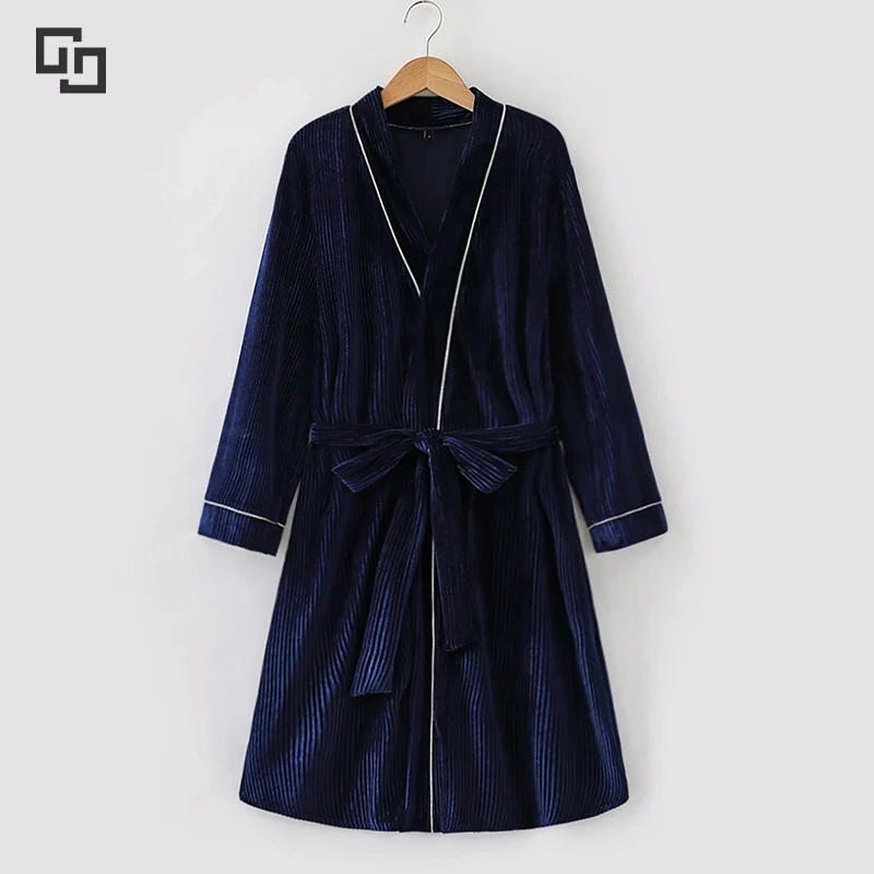 Custom Women Luxury Soft Flannel Robes For Home Hotel Spa Bathrobes