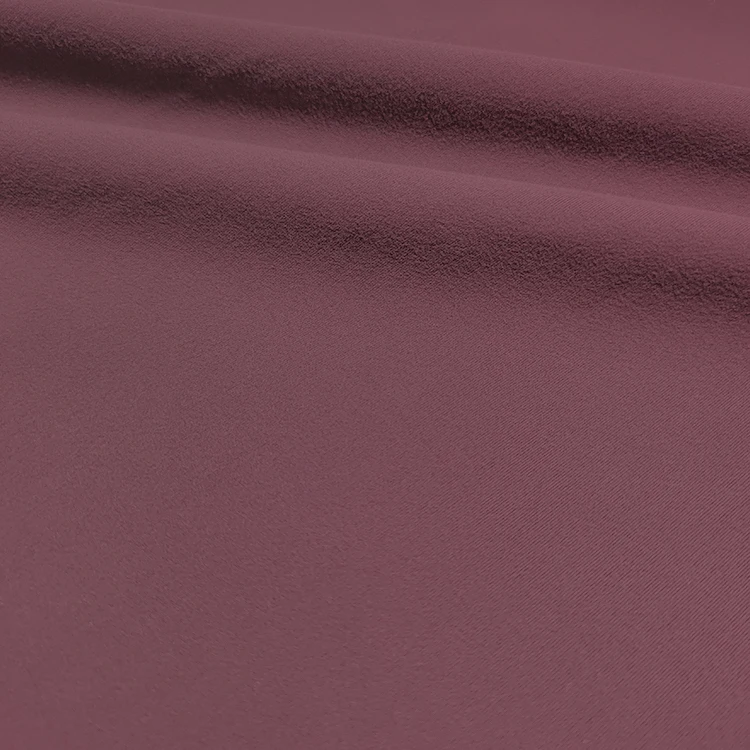 Factory  Wholesale Plain Dyed Interlock Fabric , High Stretch Knitting Nylon Interlock for Yoga Wear/ factory