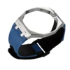 silver case+blue band-12 O'clock