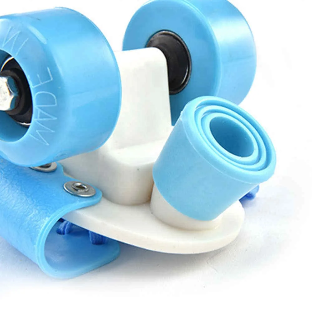 Four Wheel Roller Adjustable Non Slip Wear Resistant Fixed Portable Children Double Row Outdoor Kids Skate Shoes