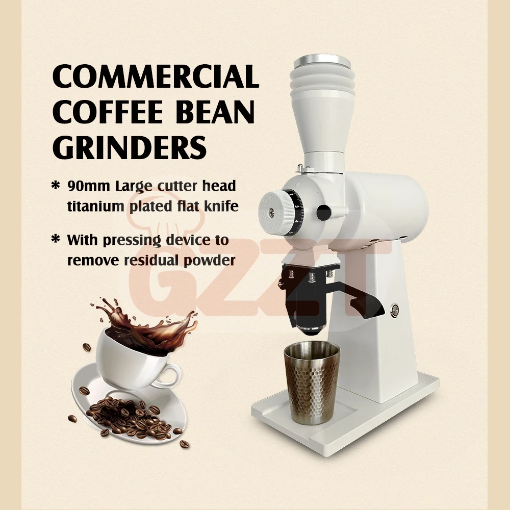 Commercial Coffee Grinder Electric Coffee Mill 90mm Flat or Ghost Burr  Grinder
