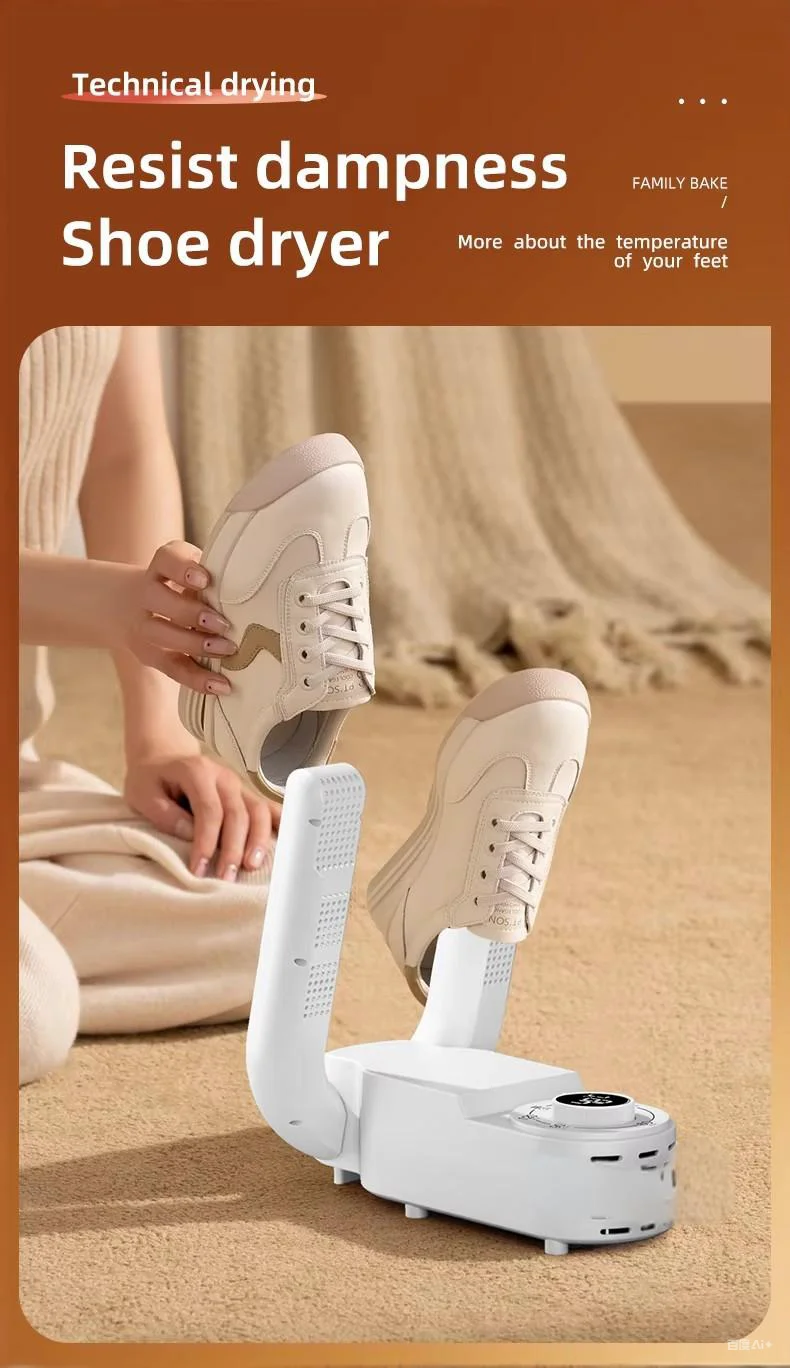 Retractable Shoes Dryer Household Folding Timing Baking Shoes Dryer Smart Touch Screen Automatic Hot Air Deodorant Shoes Dryer