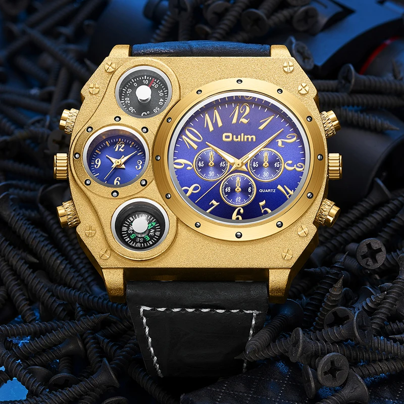 CAGARNY 6820 Orologio Da Polso Da Uomo Con Quadrante Grande Stile