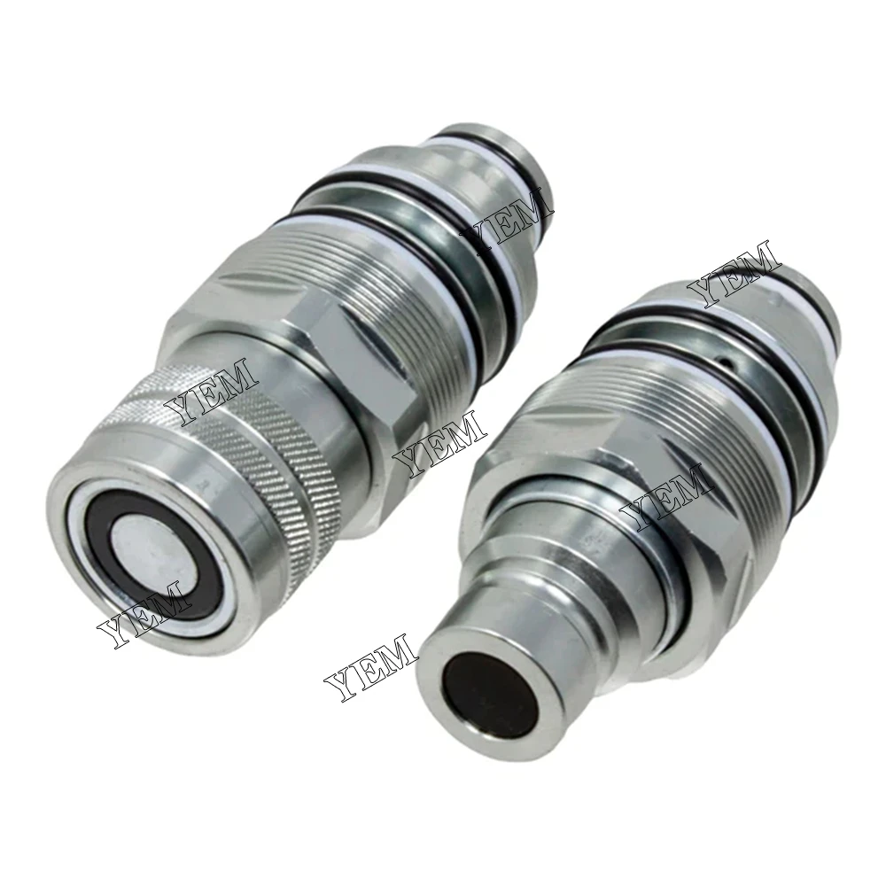 Excavator Parts Male &Female Flat Face Coupler Kit for Bobcat 753 773 S150 S160 S175 S185 S205