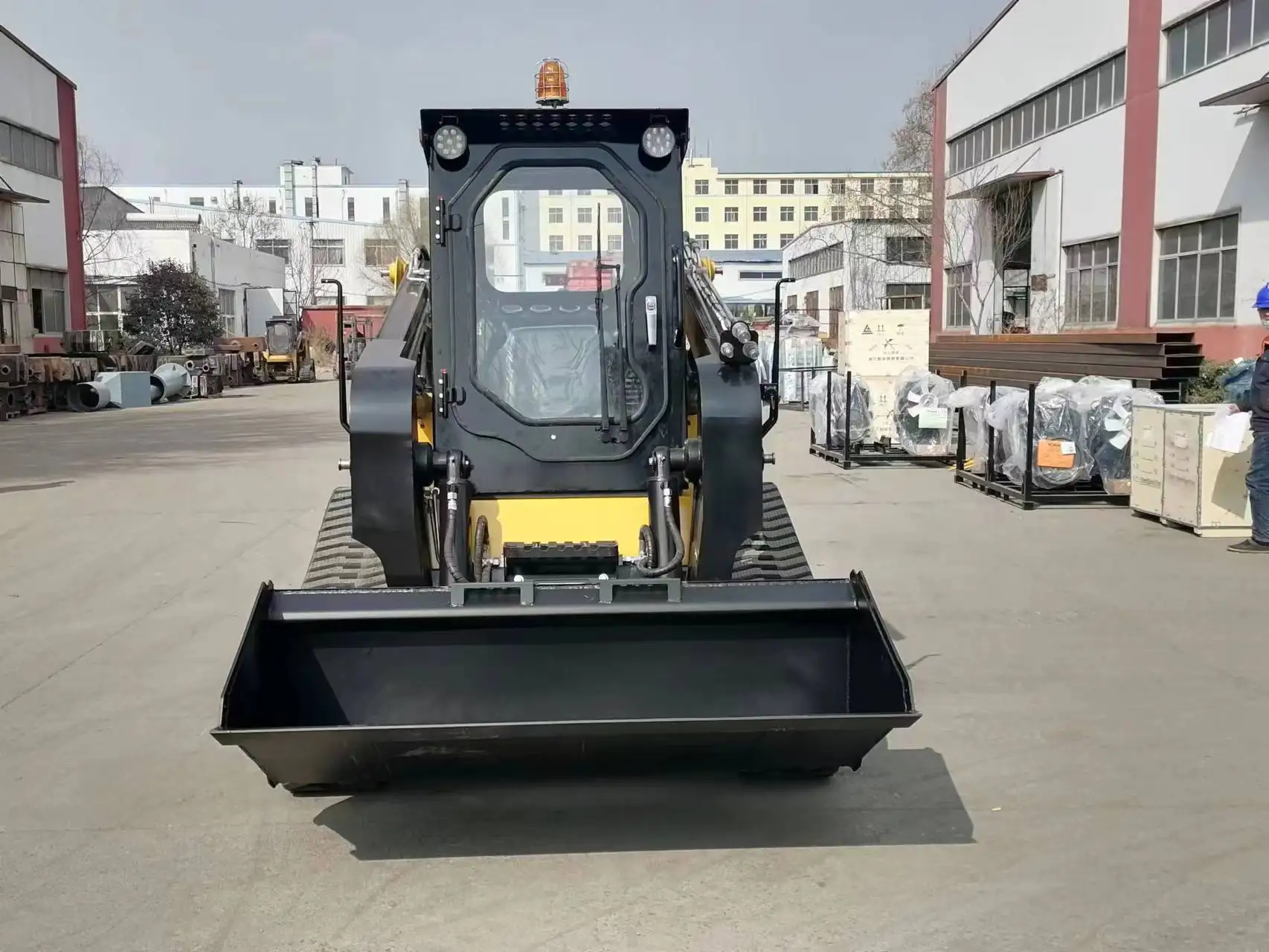 EPA Approved 75hp Skid Steer Track China Forestry Loaders