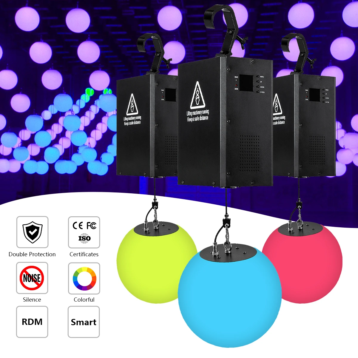 DMX 512 Control Ball LED Kinetic Stage Lights for Bar Decoration Ball Led Kinetic Ball Lights
