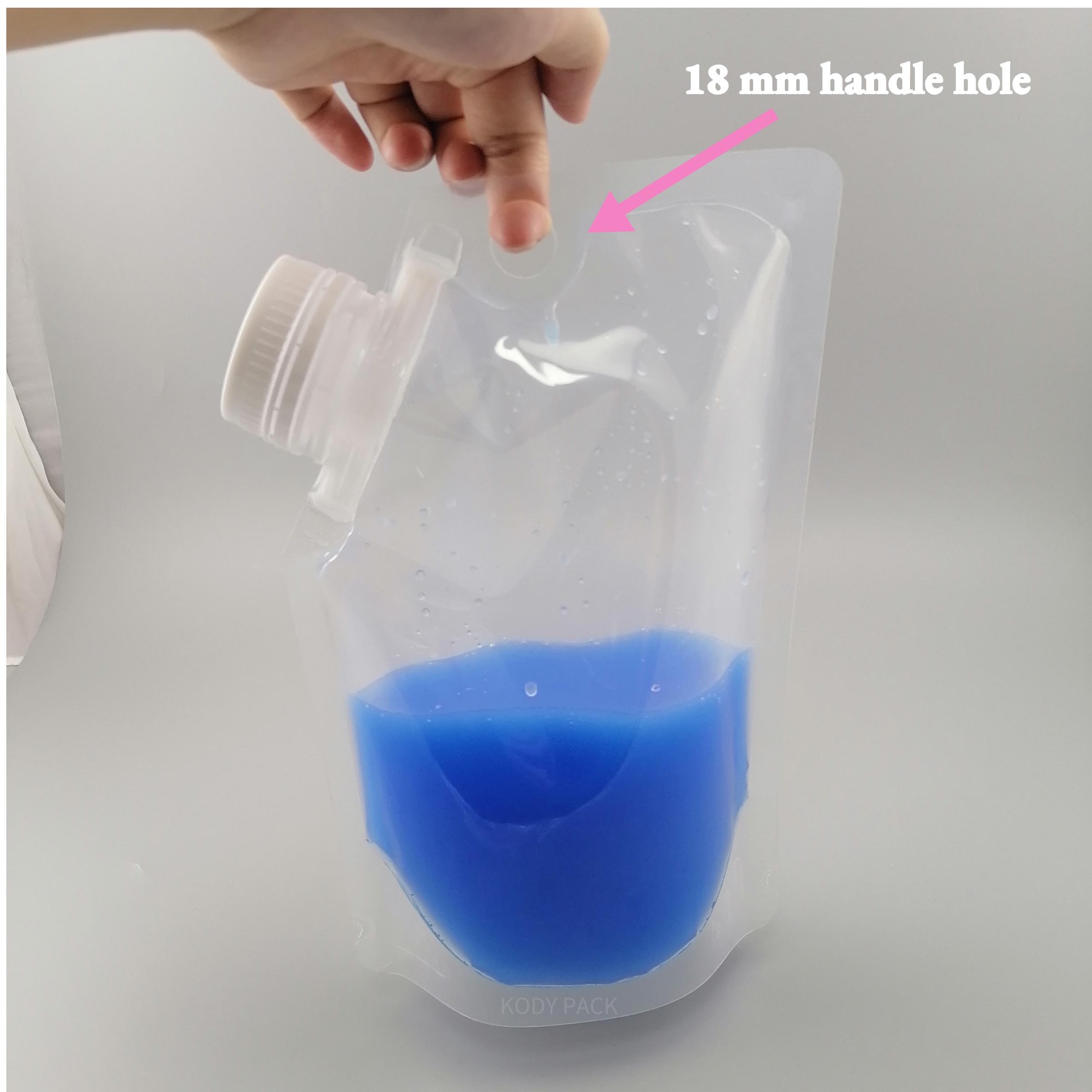 Custom Stand up Spout Pouch Nozzle Beverage Water Packaging Bag With Handle Ha5a19503a0ee4d0e8c4c8238a2249889B