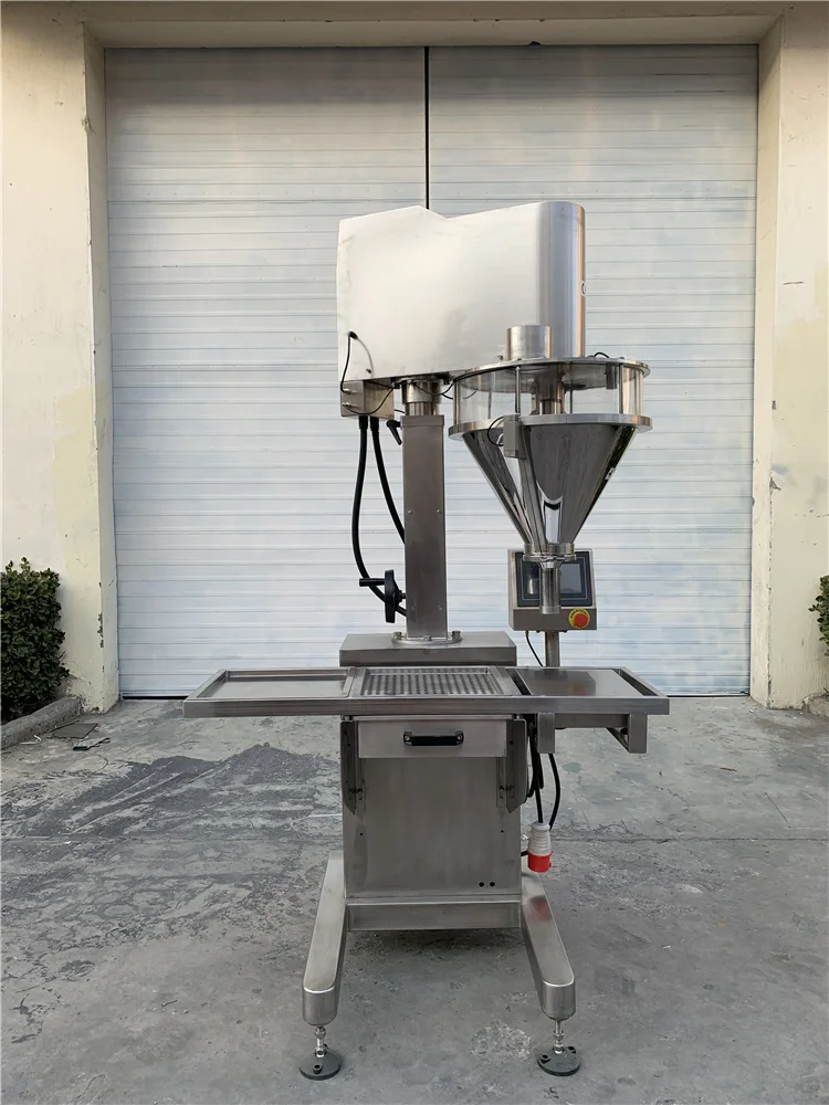 SS304 Price High Quality Semi Automatic Weighing Granule Auger Powder Filling Machine