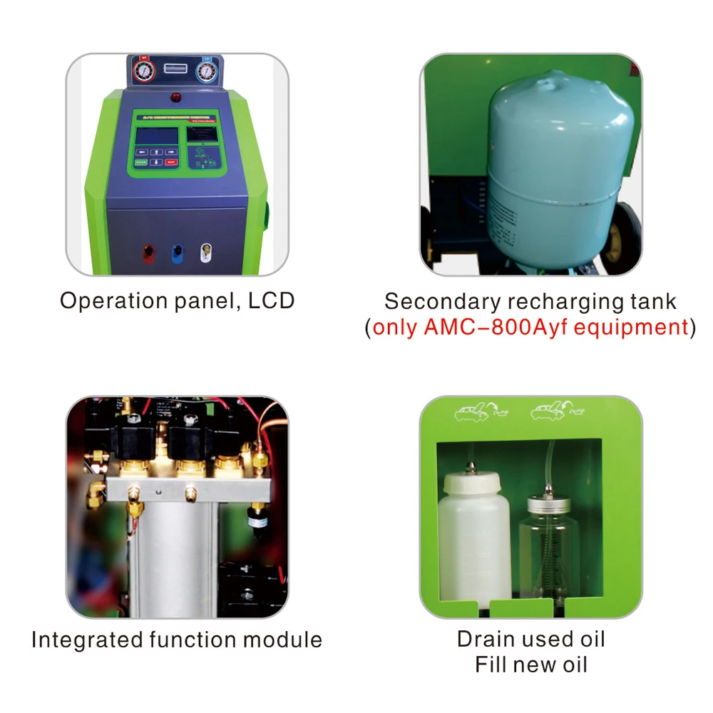 R1234yf Automatic Refrigerant Recovery Charging Machine Air ...