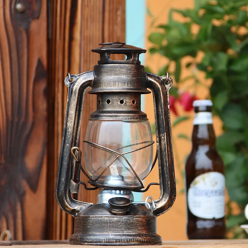 Stormlamp 38 cm kleur silver kleur - €18.9 - Stormlampen olie - olielamp.nl