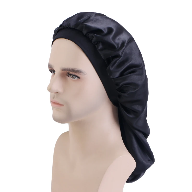 Men Sleeping Hat Silk Satin Caps Silk Satin Bonnet For Men