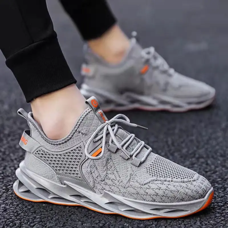 Men Running Shoes Flying Woven Sneakers Hombre Fashion New Sports Shoes  Men`s Casual Shoes Sneakers