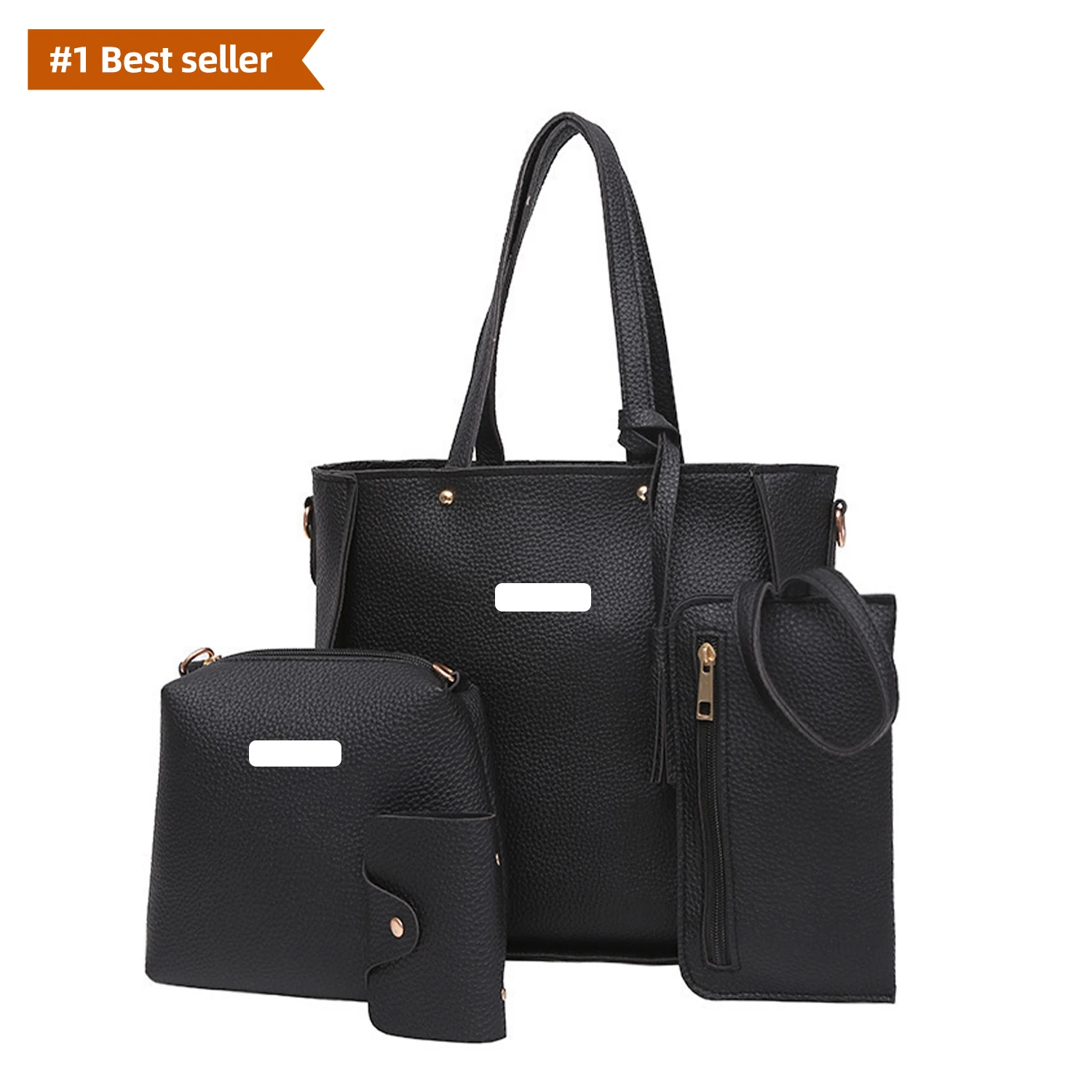 2023 Designer Large Capacity Solid 4 Piece Suit Women Leather Handbags ...