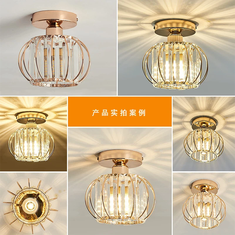 Modern Hallway Corridor Chandelier Lighting Modernrestaurantlamp Fixtures Crystal Ceiling Lampbarsign Crystal LED Living Room