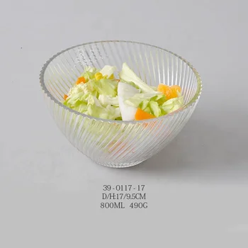 野菜盛りボール 小さな丸い縞模様のガラスサラダボウル| Alibaba.com