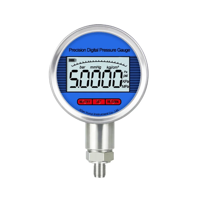 Yunyi High Precision Digital Vacuum Meter 4-20mA Digital Pressure Gauge Meter Digital Manometer Pressure Gauge 1000 bar