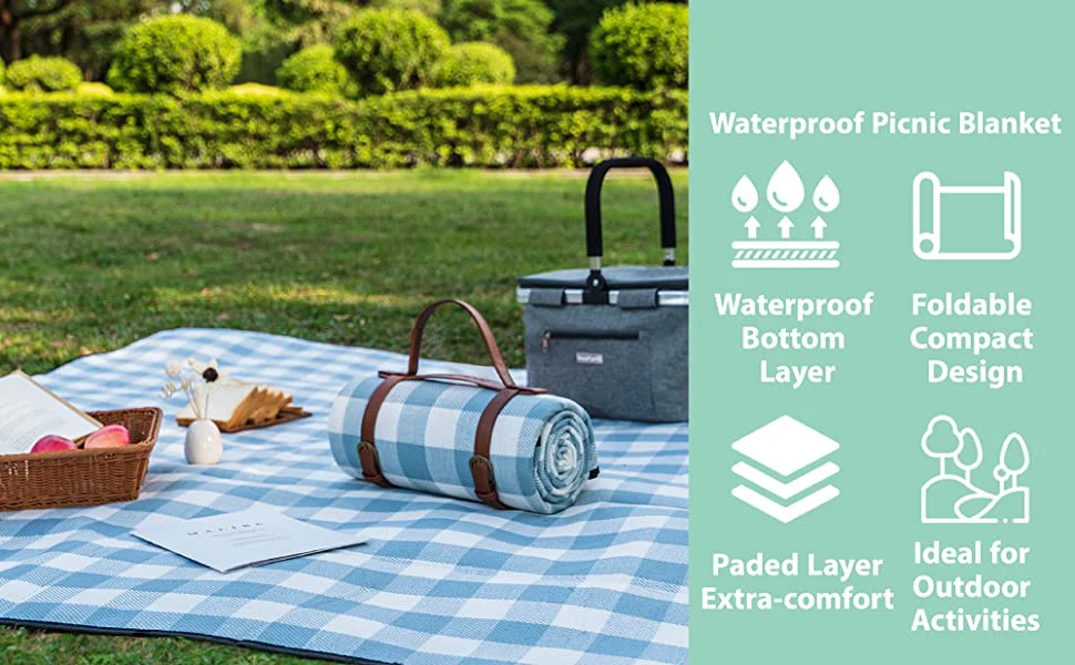 Extra Large Folding Picnic Blanket Waterproof Camping Mat Mattress