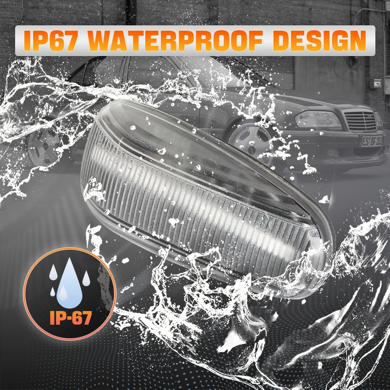 Dynamic LED Side Marker Light for  Mercedes-BENZ  E-Class W210/C-Class W202 /CLK-Class W208 /SLK-Class R170/Vito W638