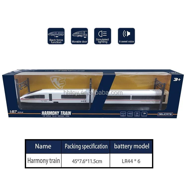 187 Diecast Bullet Train Model Movable Door Dseries Highspeed Train