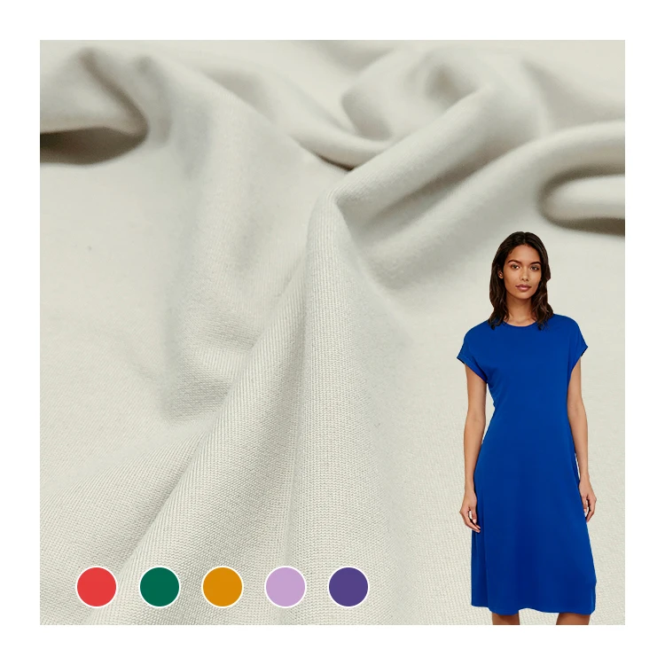 Factory Wholesale Cheap Fleece Fabric Polyester Sapndex Material Knit DTY Jersey Fabric for Sale