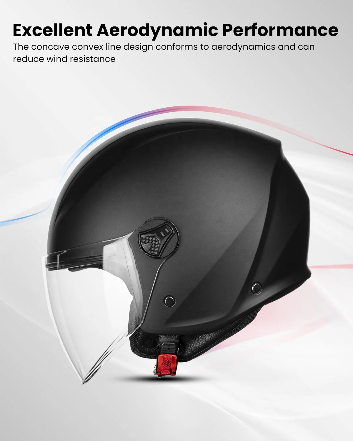 Abbigliamento Moto e Accessori - Casco Jet Moto Scooter Omologato ECE 22 Città Visiera Parasole Antigraffio