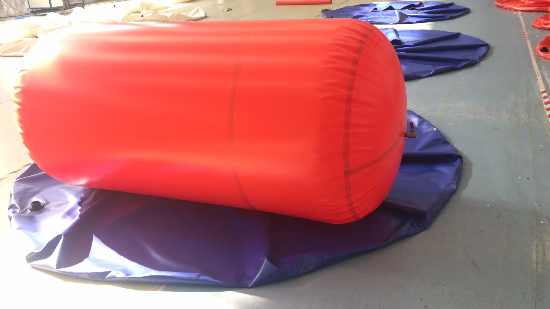 China manufacturer Portable red mud PVC biogas plant for home using 5