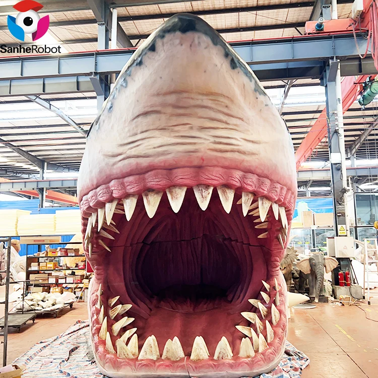Megalodon Big Shark Model Statue