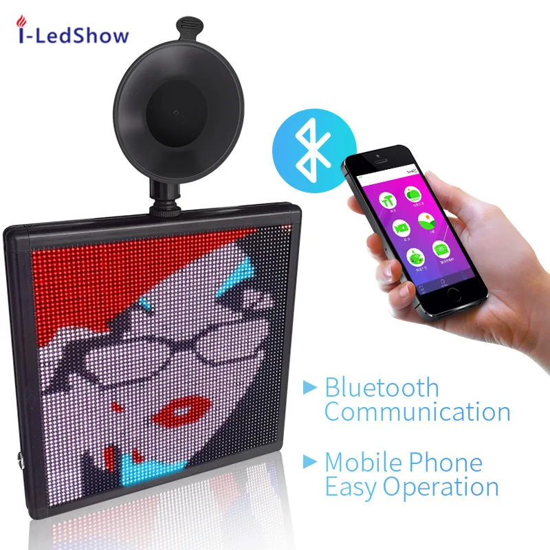 P3-64x64 Pixels Wireless App Controlled Animated Gif Screen Car Led Display