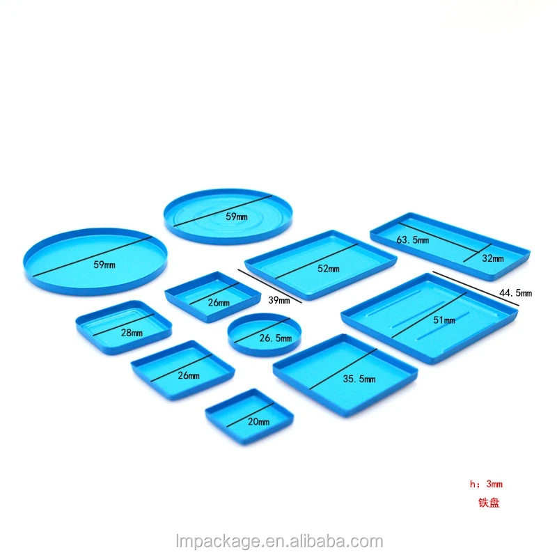 Квадратная пустая Косметика оловянные кастрюли металлические железные жестяные контейнеры для Макияжа Теней для век