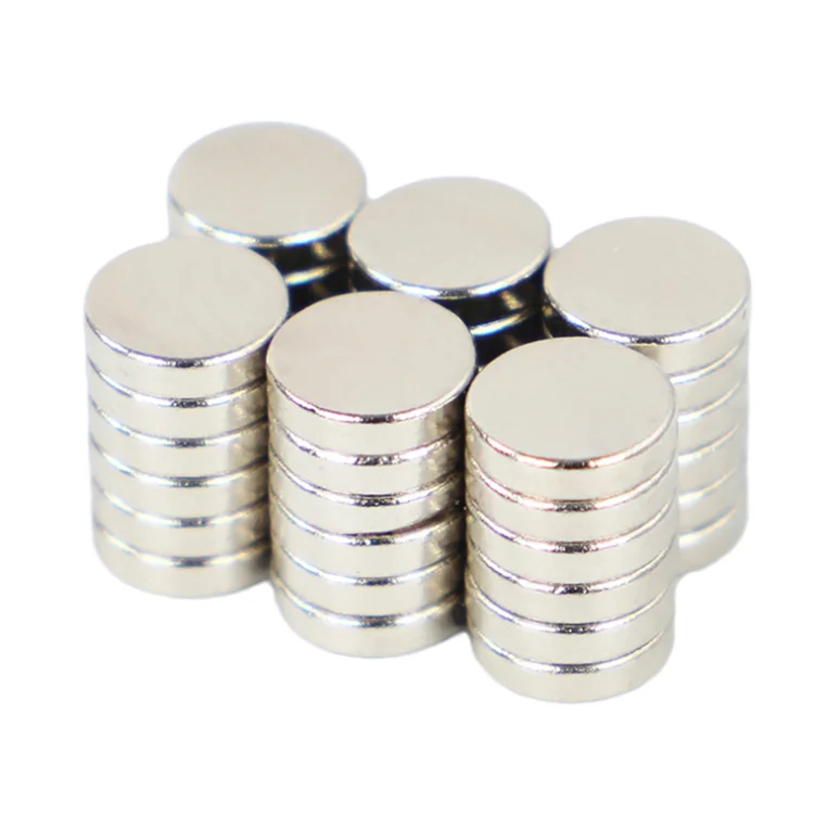 Neodymium Magnet Disc Cube Nickel Silver