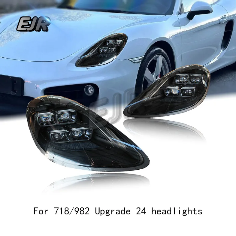 ポルシェ981ヘッドライトアセンブリ718ケイマンボクスター改造LED