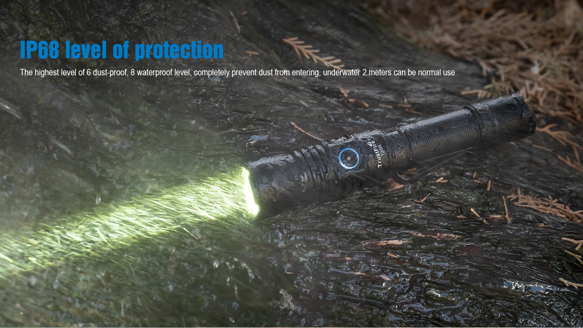 TrustFire T30R 460ルーメン 1100メートル長距離照射 タクティカル