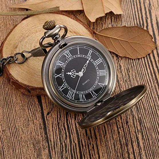 Reloj de bolsillo Reloj de bolsillo de cuarzo romano personalizado