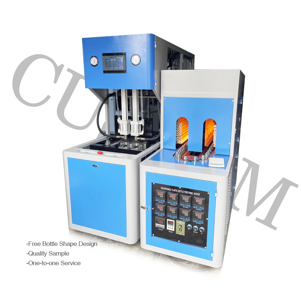 700-1000 BPH 2 ystafell semifwythnos blow molding machine