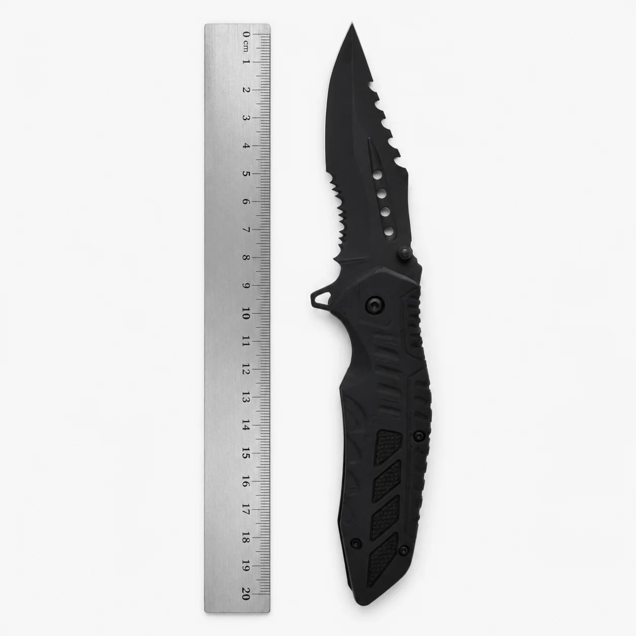 Portable Mini Folding Knife for Outdoor Survival High-Hardness Self-Defense Camping Knife Steel Blade Rubber Handle for Hunting - view 1