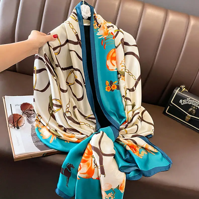 【オンラインショップ】 Custom Shop High Scarf Silk Style Vintage European Quality 小物